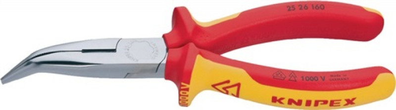 Flachrundzange L.200mm verchr.40Grad gew.VDE 2K-Hülle KNIPEX Flachrundzange L.200mm verchr.40Grad gew.VDE 2K-Hülle KNIPEX