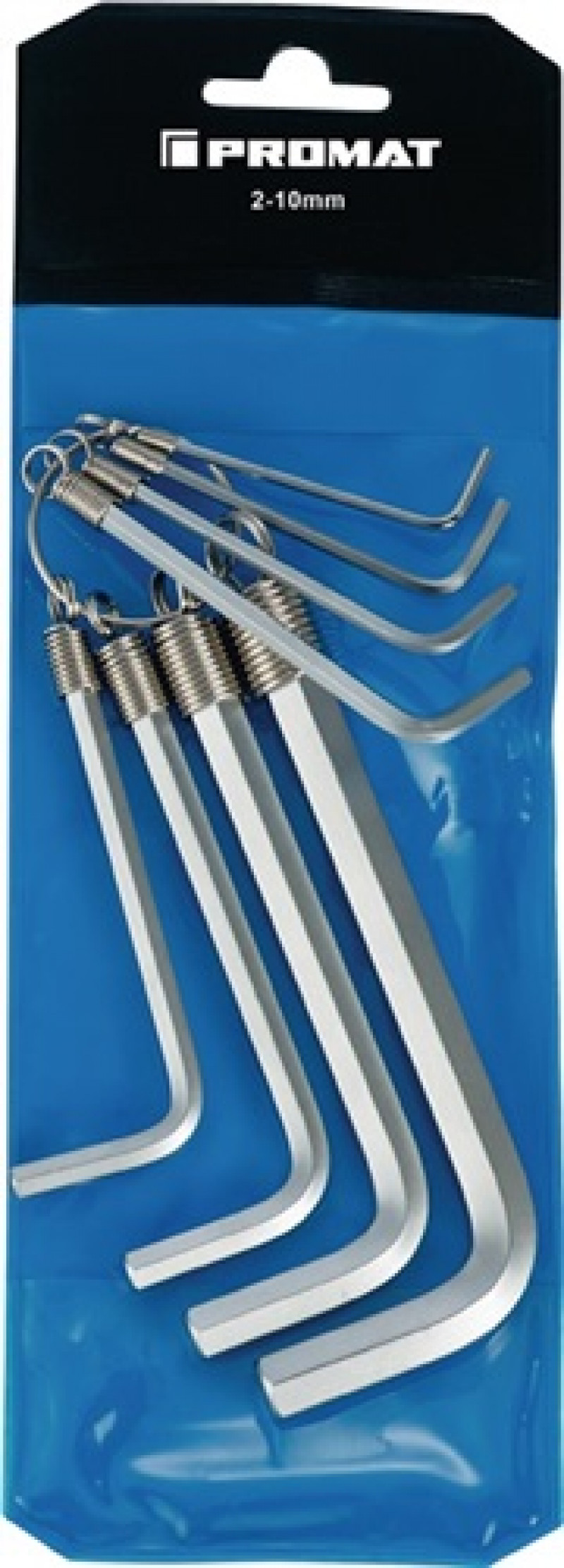 Winkelschraubendr.-S.6KT 8tlg. SW2-10mm ISO2936 S2 St. verchr. am Ring PROMAT Winkelschraubendr.-S.6KT 8tlg. SW2-10mm ISO2936 S2 St. verchr. am Ring PROMAT