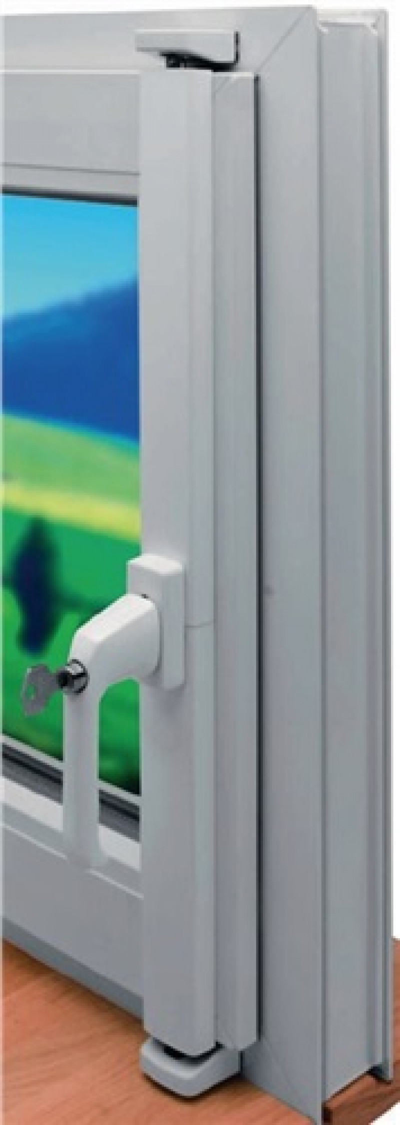 Stangenverriegelung SVG Fenstergriff verschließbar weiß Stangenverriegelung Stangenverriegelung SVG Fenstergriff verschließbar weiß Stangenverriegelung