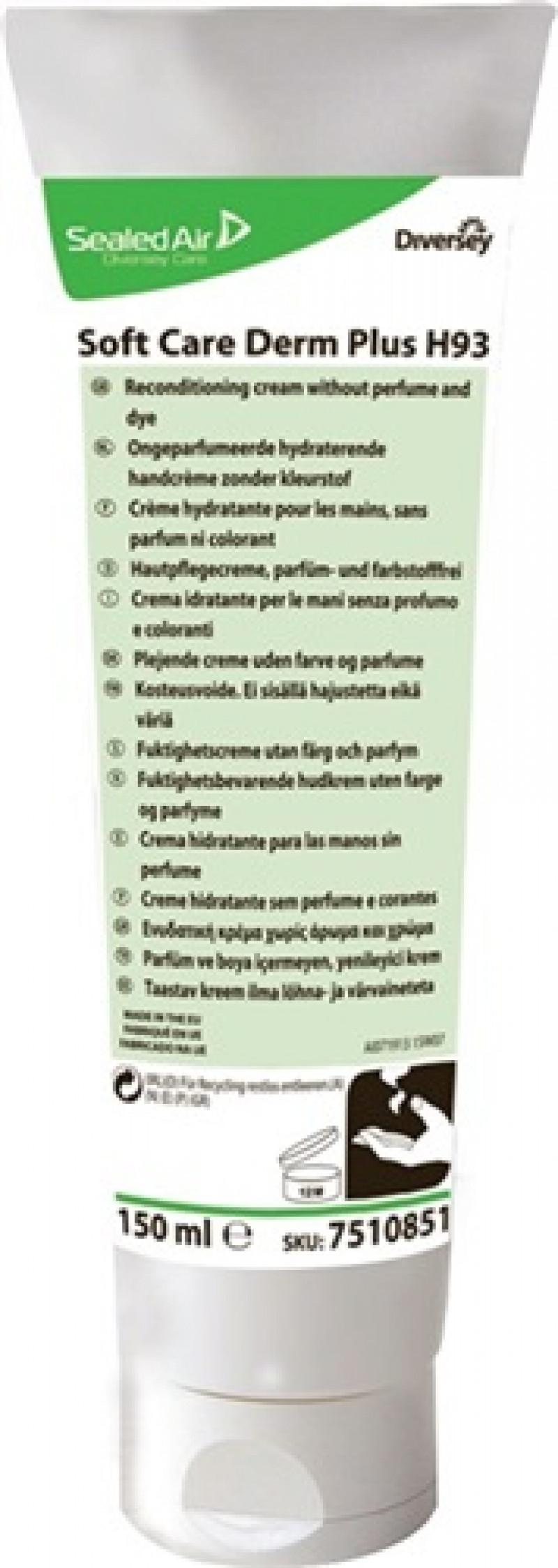 Hautpflegecreme REINOL Derm Plus 150 ml n. parfümiert DIVERSEY Hautpflegecreme REINOL Derm Plus 150 ml n. parfümiert DIVERSEY