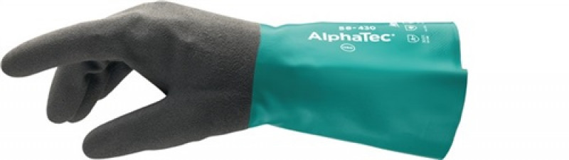 Chemiehandschuh AlphaTec 58-430 Gr.10 grün/grau EN 388,EN 374,EN 1149 Kat.III Chemiehandschuh AlphaTec 58-430 Gr.10 grün/grau EN 388,EN 374,EN 1149 Kat.III