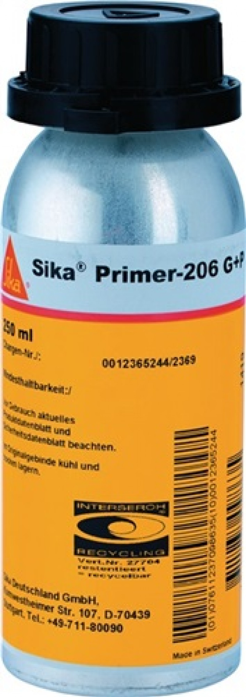 Primer 206 G+P lösemittelhaltig schwarz 250 ml Dose SIKA Primer 206 G+P lösemittelhaltig schwarz 250 ml Dose SIKA
