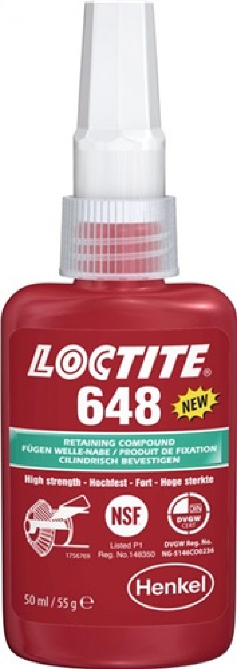 Fügeklebstoff 648 hf.grün 50 ml Flasche LOCTITE Fügeklebstoff 648 hf.grün 50 ml Flasche LOCTITE