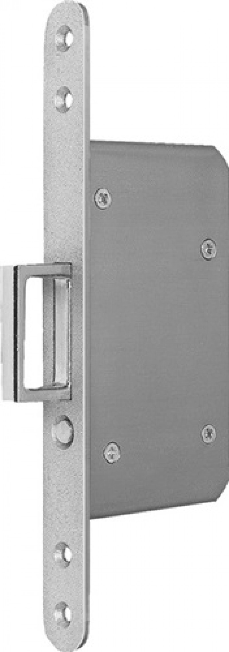 Schiebetür-Einsteckschl.STA silber rd 20/55mm m.Springg.u.Auslösek. Schiebetür-Einsteckschl.STA silber rd 20/55mm m.Springg.u.Auslösek.