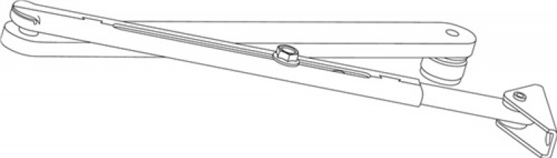 Gestänge ECturn silber Leibungstiefe 90-200mm f.GEZE ECturn Gestänge ECturn silber Leibungstiefe 90-200mm f.GEZE ECturn