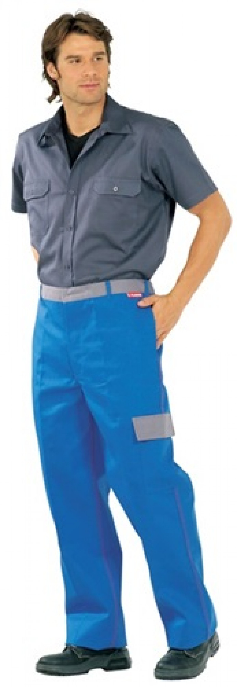 Schweißerschutz-Bundhose Major Protect Gr. 58 kornblau/grau Schweißerschutz-Bundhose Major Protect Gr. 58 kornblau/grau