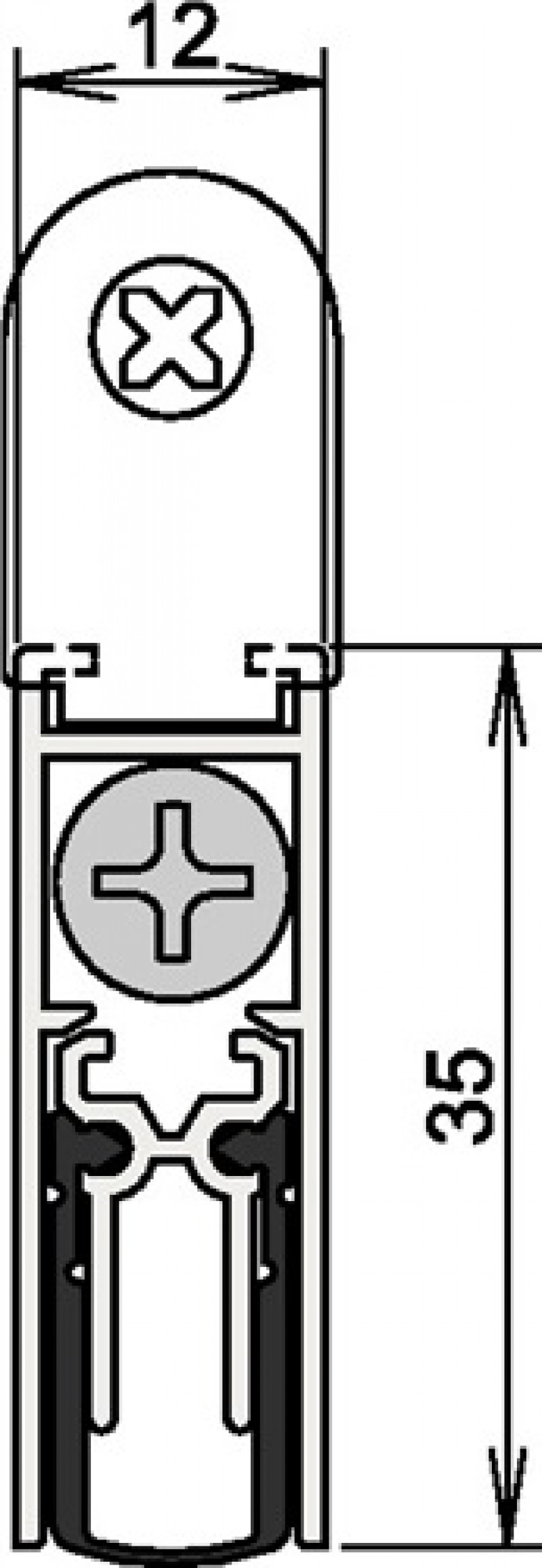 Türdichtung Doppeldicht M-12/35 1-392 Ausl.1-s.L.958mm Alu. silberf. Türdichtung Doppeldicht M-12/35 1-392 Ausl.1-s.L.958mm Alu. silberf.