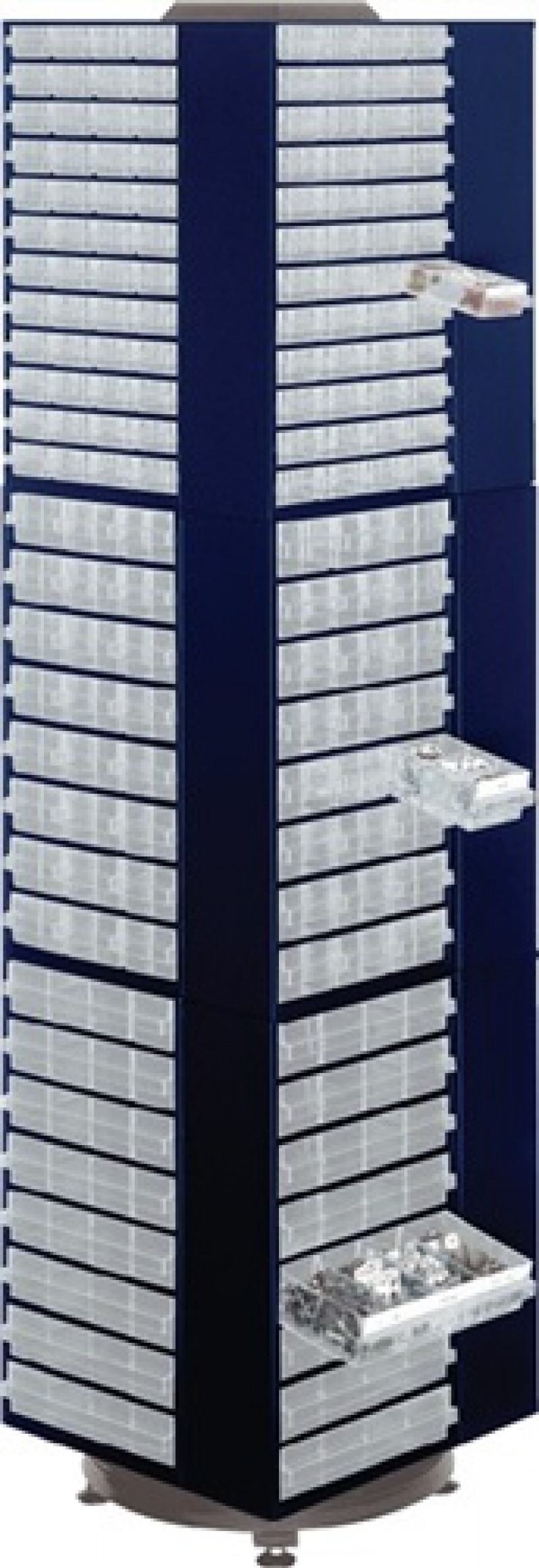 Drehturm B680xT680xH1760mm f.12 Schubl.Stahlbl.dunkelblau RAACO Drehturm B680xT680xH1760mm f.12 Schubl.Stahlbl.dunkelblau RAACO