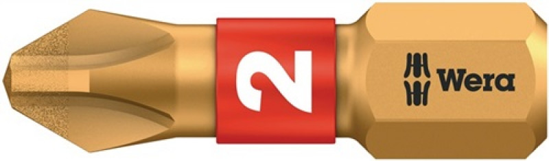 Bit 851/1 BDC 1/4 Zoll PH 2 L.25mm BiTorsion,diamatbeschichtet WERA Bit 851/1 BDC 1/4 Zoll PH 2 L.25mm BiTorsion,diamatbeschichtet WERA