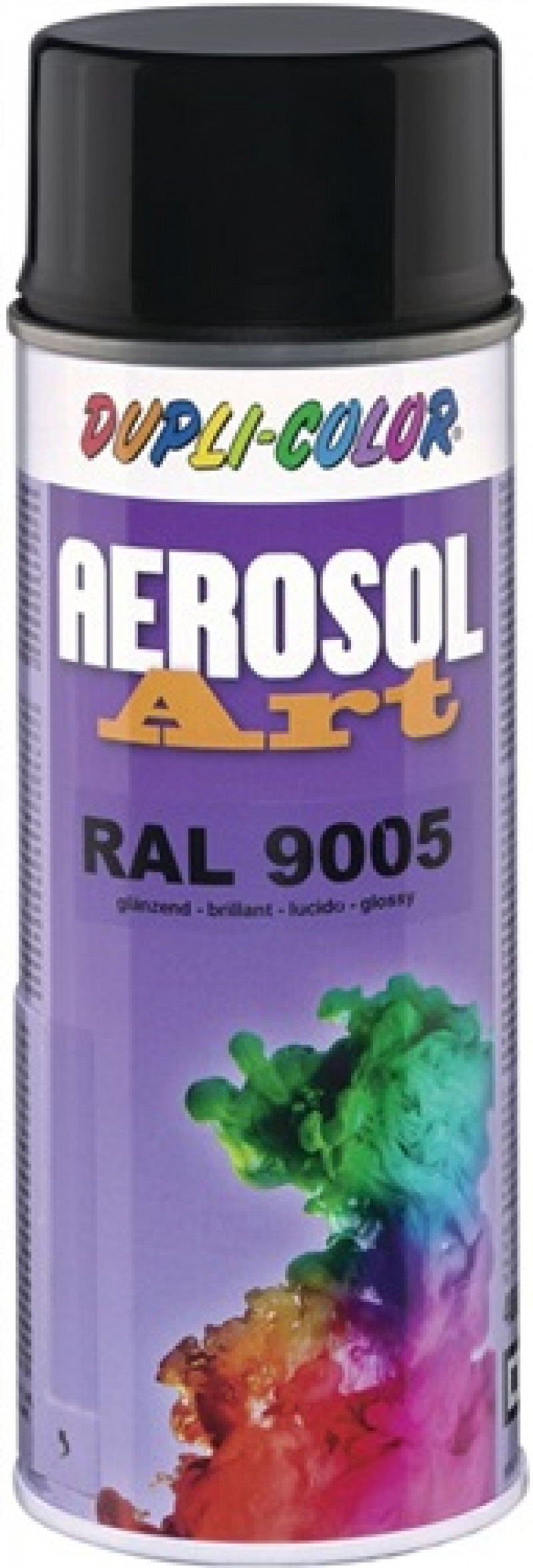 Buntlackspray AEROSOL Art tiefschwarz glänz. RAL9005 400ml Spraydose DUPLI-COLOR