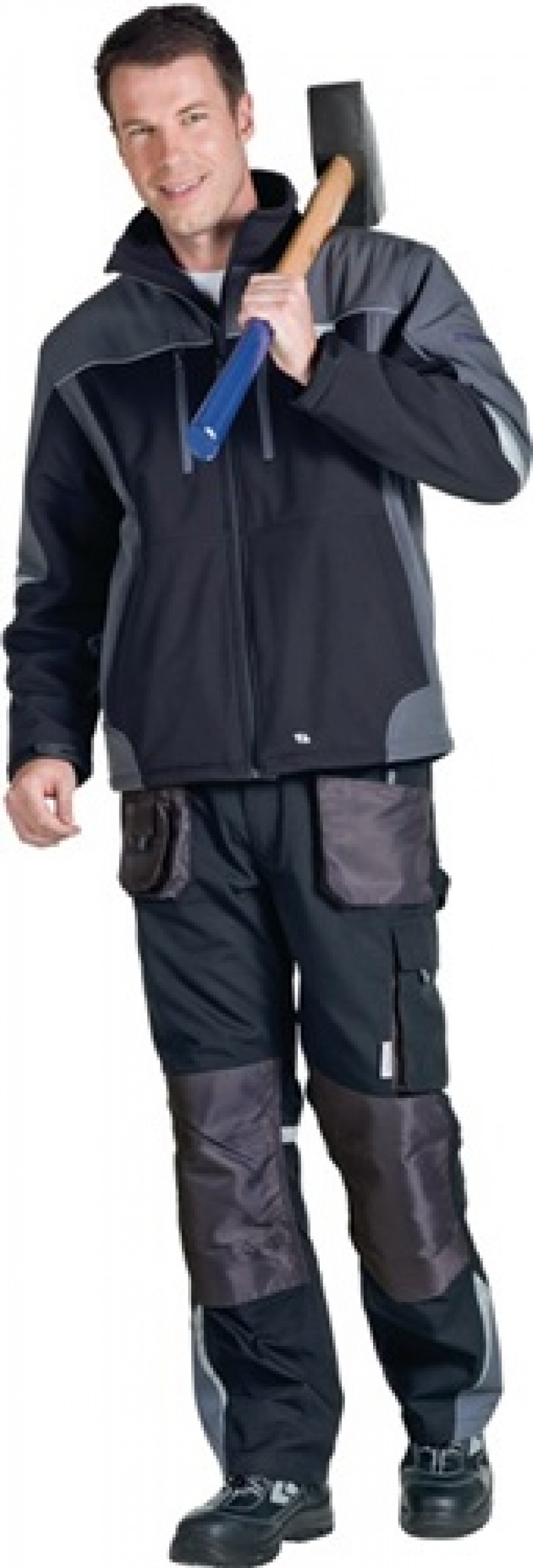 Softshelljacke Gr.XL schwarz/grau 94% PES/6% EL Softshelljacke Gr.XL schwarz/grau 94% PES/6% EL