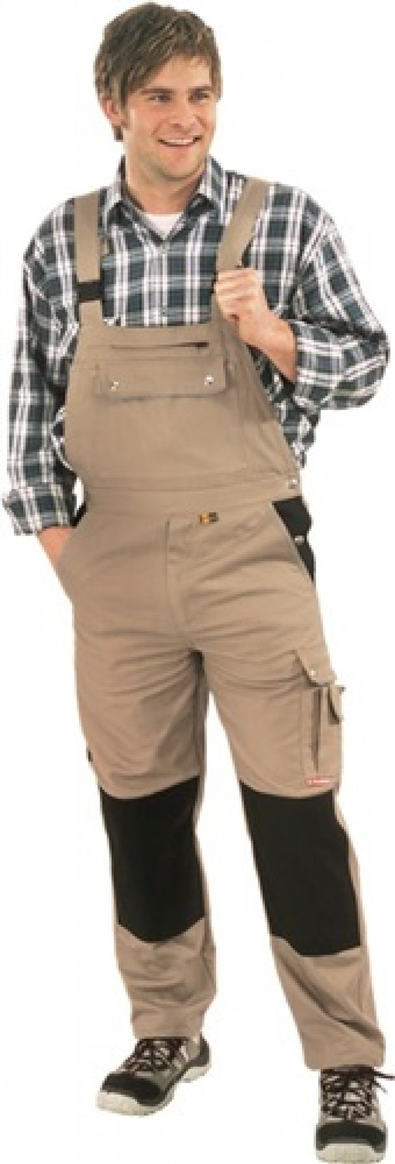 Latzhose Canvas 320 Gr.52 khaki 65% PES/35% CO PLANAM Latzhose Canvas 320 Gr.52 khaki 65% PES/35% CO PLANAM