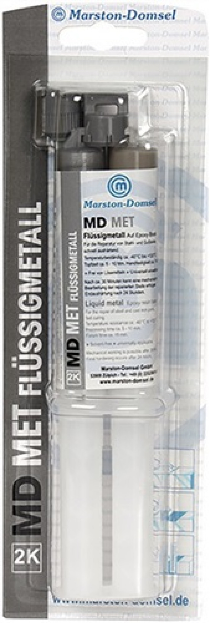 2K-Epoxyd-Flüssigmetall MD MET 25g Doppelspritze MARSTON 2K-Epoxyd-Flüssigmetall MD MET 25g Doppelspritze MARSTON