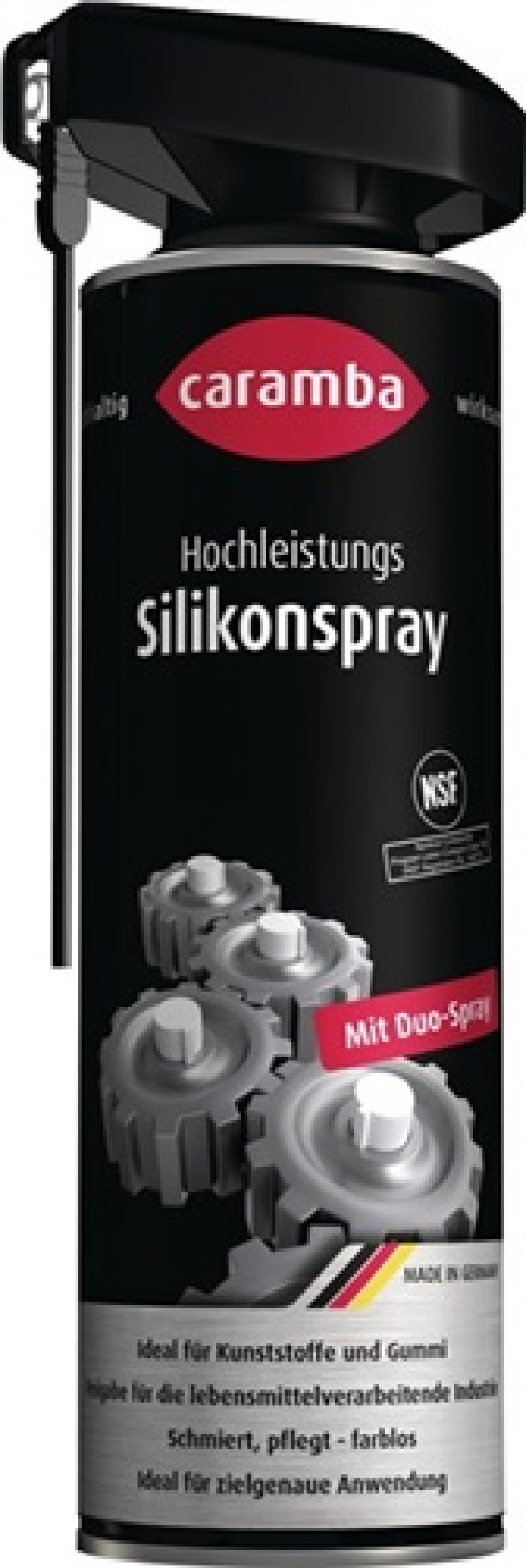 Hochl.Silikonspray farblos NSF H2 500 ml Spraydose Duo-Spray CARAMBA Hochl.Silikonspray farblos NSF H2 500 ml Spraydose Duo-Spray CARAMBA