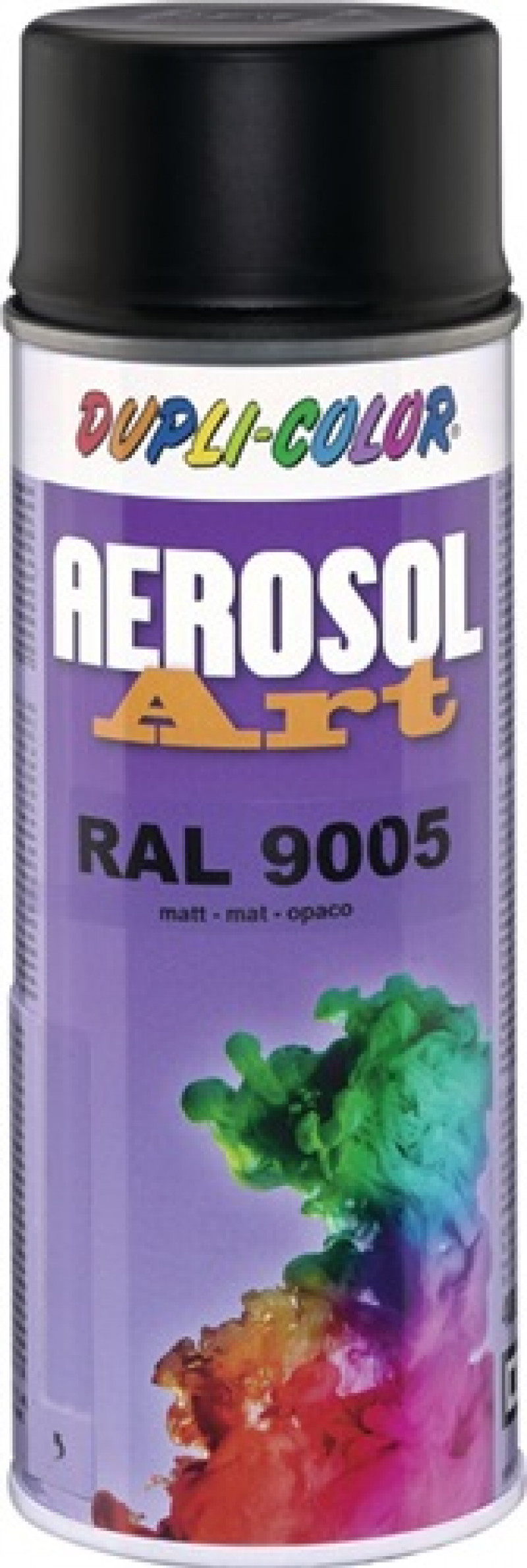 Buntlackspray AEROSOL Art tiefschwarz ma RAL 9005 400 ml Spraydose DUPLI-COLOR