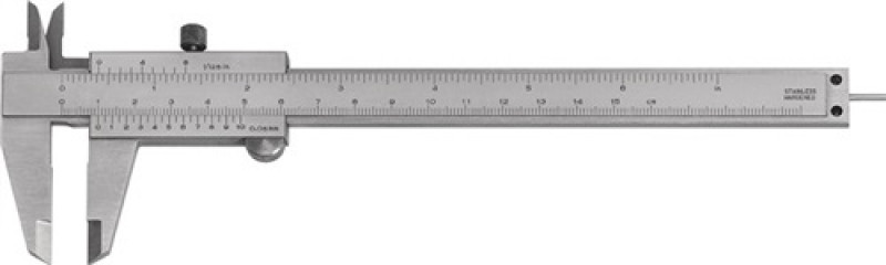 Taschenmessschieber DIN862 150mm m. Schraube eck. parallaxfrei PROMAT Taschenmessschieber DIN862 150mm m. Schraube eck. parallaxfrei PROMAT