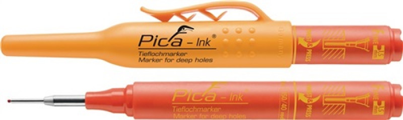 Tieflochmarker Pica-Ink rot m.Teleskopspitze PICA