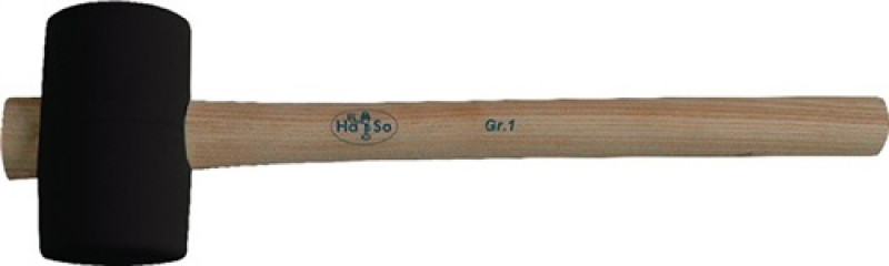 Gummihammer DIN 5128 Kopf-D.74mm Kopf-L.127mm schwarz ES 90 Shore A flache Bahn Gummihammer DIN 5128 Kopf-D.74mm Kopf-L.127mm schwarz ES 90 Shore A flache Bahn