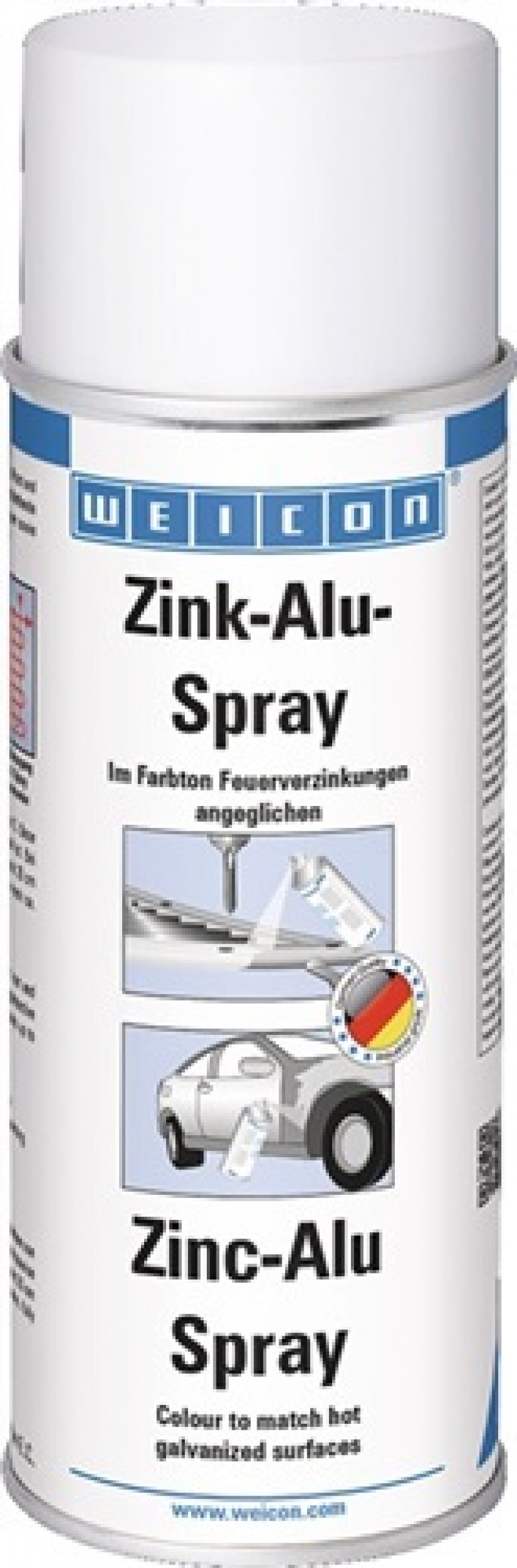Zinkaluspray alufarben 400 ml Spraydose WEICON Zinkaluspray alufarben 400 ml Spraydose WEICON