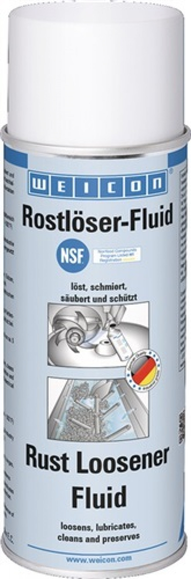 Rostlöser-Fluid 400 ml NSF H1 Spraydose WEICON Rostlöser-Fluid 400 ml NSF H1 Spraydose WEICON