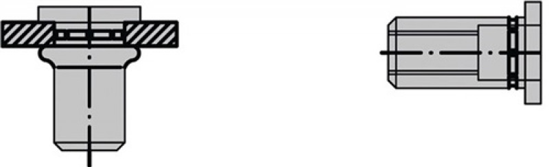 Blindnietmutter PolyGrip® Nietschaft dxl 9x18mm M6 Alu Flachrundkopf Blindnietmutter PolyGrip® Nietschaft dxl 9x18mm M6 Alu Flachrundkopf