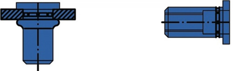 Blindnietmutter PolyGrip® Nietschaft dxl 7x13,5mm M5 STA Flachrundkopf Blindnietmutter PolyGrip® Nietschaft dxl 7x13,5mm M5 STA Flachrundkopf