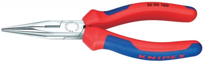 Radiozange DIN ISO 5745 L.160mm flach/rund ger.verchr.m.Mehrkomp.-Hüllen KNIPEX Radiozange DIN ISO 5745 L.160mm flach/rund ger.verchr.m.Mehrkomp.-Hüllen KNIPEX