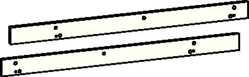 Montageplattenset Gleitsch. G-SR/BG weiß RAL 9016