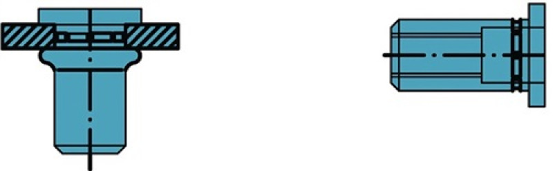 Blindnietmutter PolyGrip® Nietschaft dxl 9x18mm M6 VA A2 Flachrundkopf Blindnietmutter PolyGrip® Nietschaft dxl 9x18mm M6 VA A2 Flachrundkopf