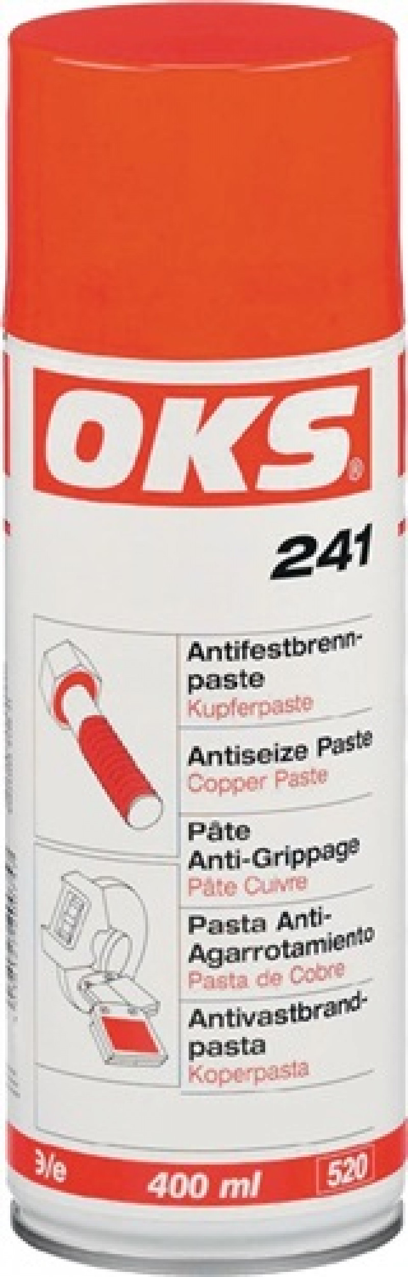Antifestbrennpaste (Kupferpaste) 241 400 ml Spraydose OKS Antifestbrennpaste (Kupferpaste) 241 400 ml Spraydose OKS