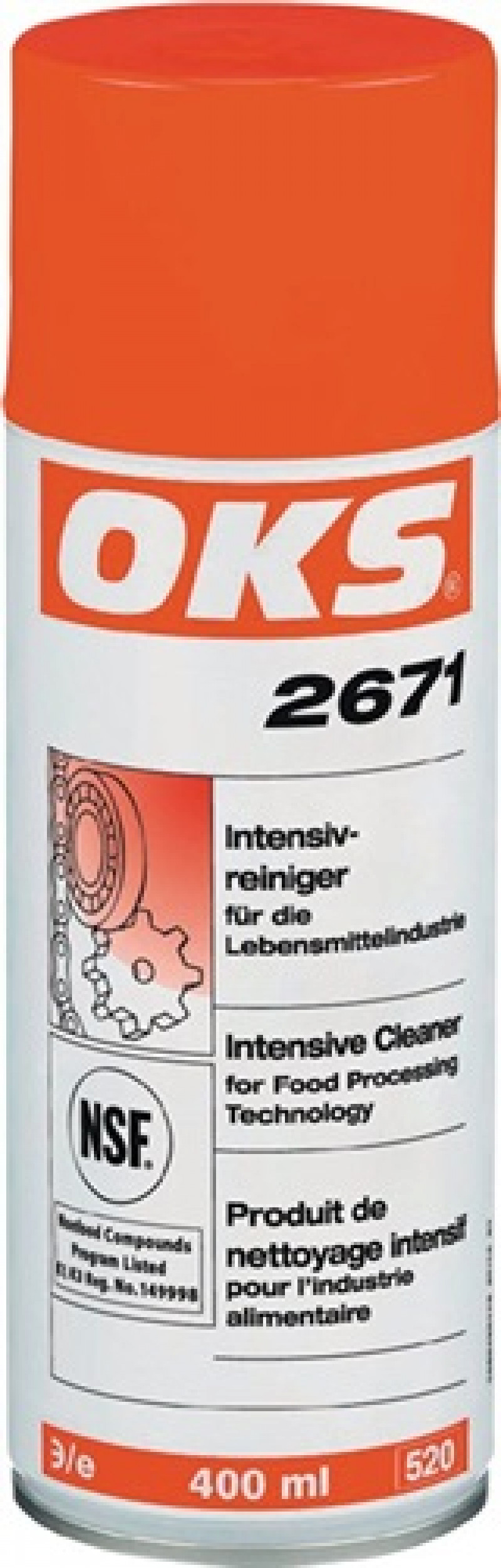 Intensivreiniger,Lebensmittelindustrie 2671 400 ml NSF K1,K3 Spraydose OKS Intensivreiniger,Lebensmittelindustrie 2671 400 ml NSF K1,K3 Spraydose OKS