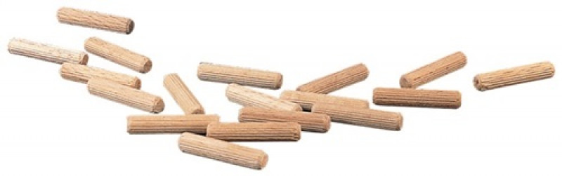 Riffeldübel L.60mm D.8mm Buche Inh. je Krt. ca. 500 St. Riffeldübel L.60mm D.8mm Buche Inh. je Krt. ca. 500 St.