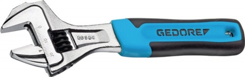 Rollgabelschlüssel 60 S 8 JC max.25mm L.207mm m.Einstellskala,Ku.-Griff GEDORE Rollgabelschlüssel 60 S 8 JC max.25mm L.207mm m.Einstellskala,Ku.-Griff GEDORE