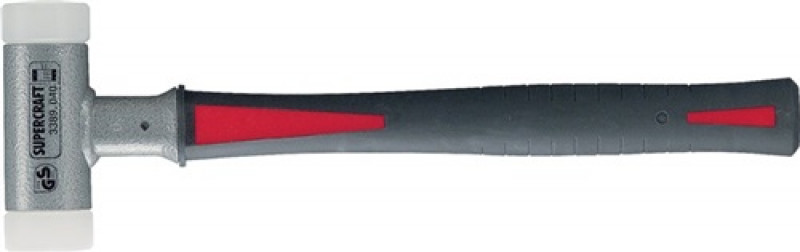 Schonhammer SUPERCRAFT L.370mm Kopf-D.40mm hart 3-Komp.rückschlagfr.Nyl.weiß Schonhammer SUPERCRAFT L.370mm Kopf-D.40mm hart 3-Komp.rückschlagfr.Nyl.weiß