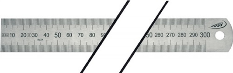 Stahlmaßstab L.300mm STA biegsam Teilung A =mm/mm H.PREISSER Stahlmaßstab L.300mm STA biegsam Teilung A =mm/mm H.PREISSER