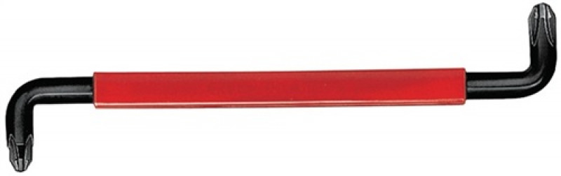 Winkelschraubendreher PZD Gr. 1-2 L.125mm Griff rot f.Arbeiten an engen Stellen Winkelschraubendreher PZD Gr. 1-2 L.125mm Griff rot f.Arbeiten an engen Stellen