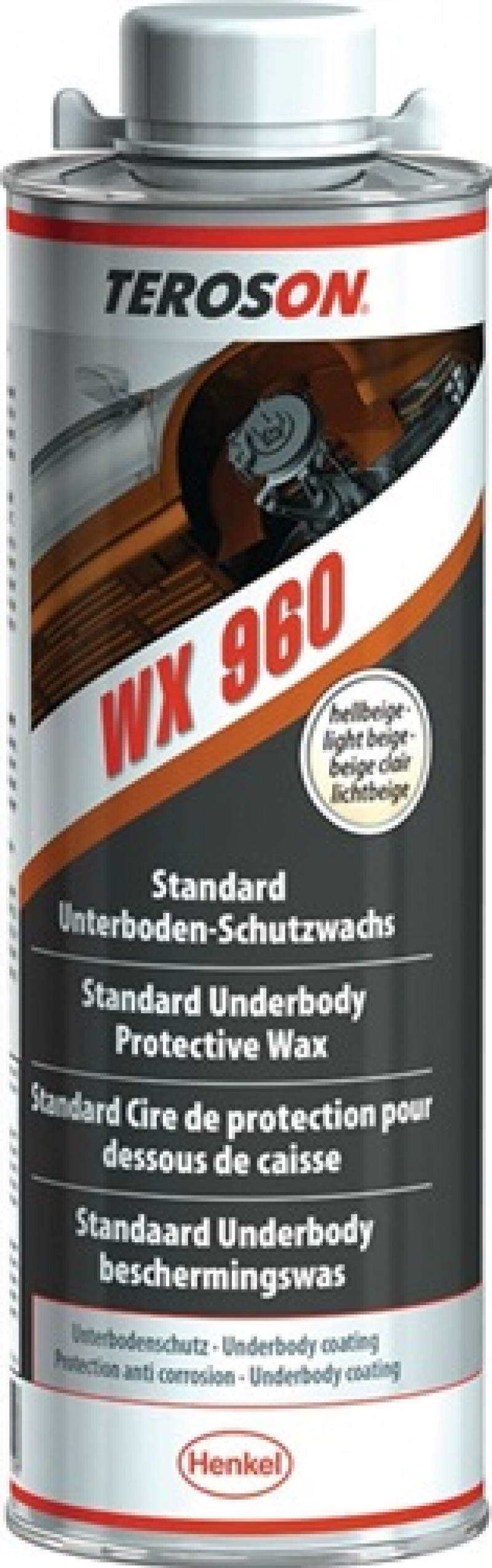 Unterbodenschutz WX 960 beige-bräunlich 1l Flasche TEROSON