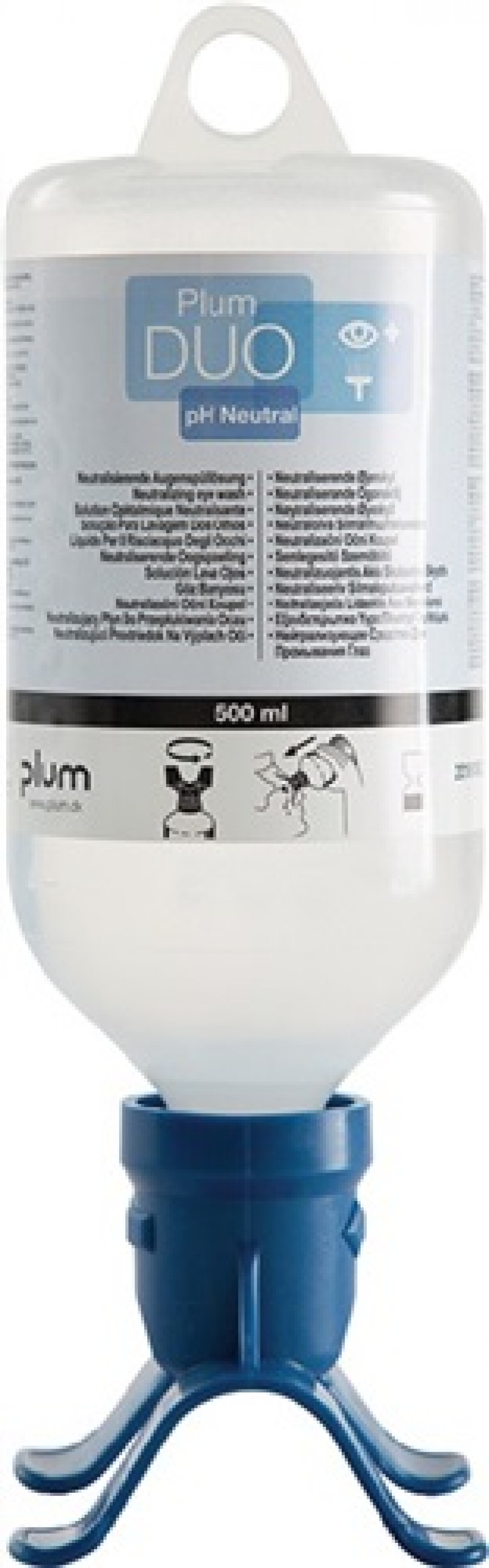 Augenspülflasche DUO pH Neutral 0,5l DIN EN15154-4 PLUM Augenspülflasche DUO pH Neutral 0,5l DIN EN15154-4 PLUM