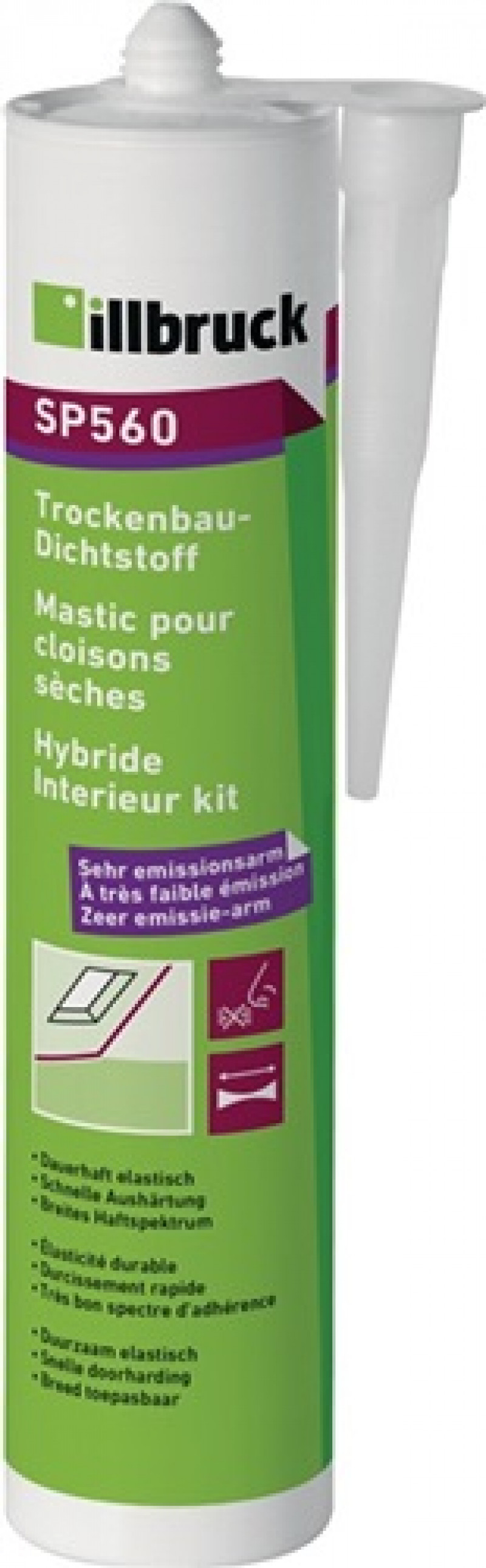 Trockenbau-Dichtstoff SP560 signalweiß 495g Trockenbau-Dichtstoff SP560 signalweiß 495g