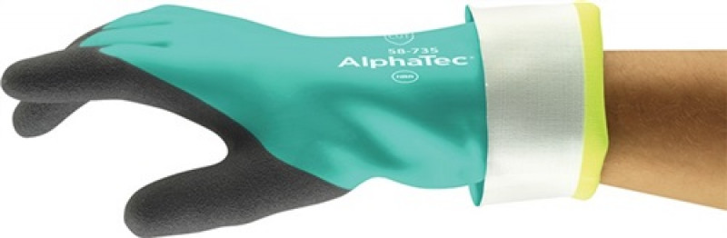 Chemiehandschuh AlphaTec 58-735 Gr.9 grün EN 388,EN 374 Kat.III ANSELL Chemiehandschuh AlphaTec 58-735 Gr.9 grün EN 388,EN 374 Kat.III ANSELL