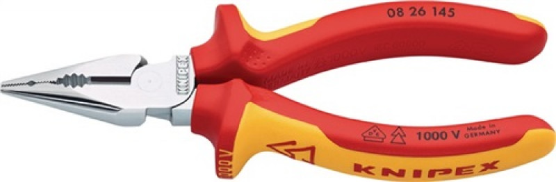 Spitzkombizange L.145mm verchr.Mehrkomp.-Hülle VDE KNIPEX Spitzkombizange L.145mm verchr.Mehrkomp.-Hülle VDE KNIPEX