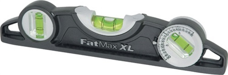 Torpedowasserwaage FATMAX XL 25cm Alu.grau ± 0,5mm/m STANLEY Torpedowasserwaage FATMAX XL 25cm Alu.grau ± 0,5mm/m STANLEY