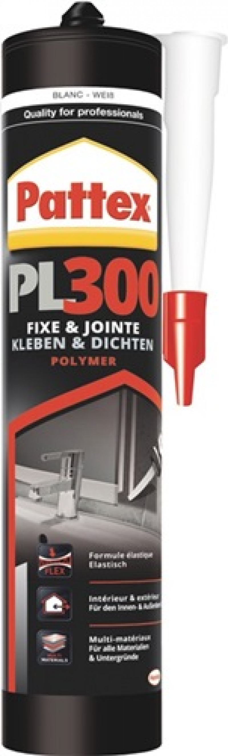 Montagekleber Flextec PL 300 weiß 410g Kartusche PATTEX Montagekleber Flextec PL 300 weiß 410g Kartusche PATTEX