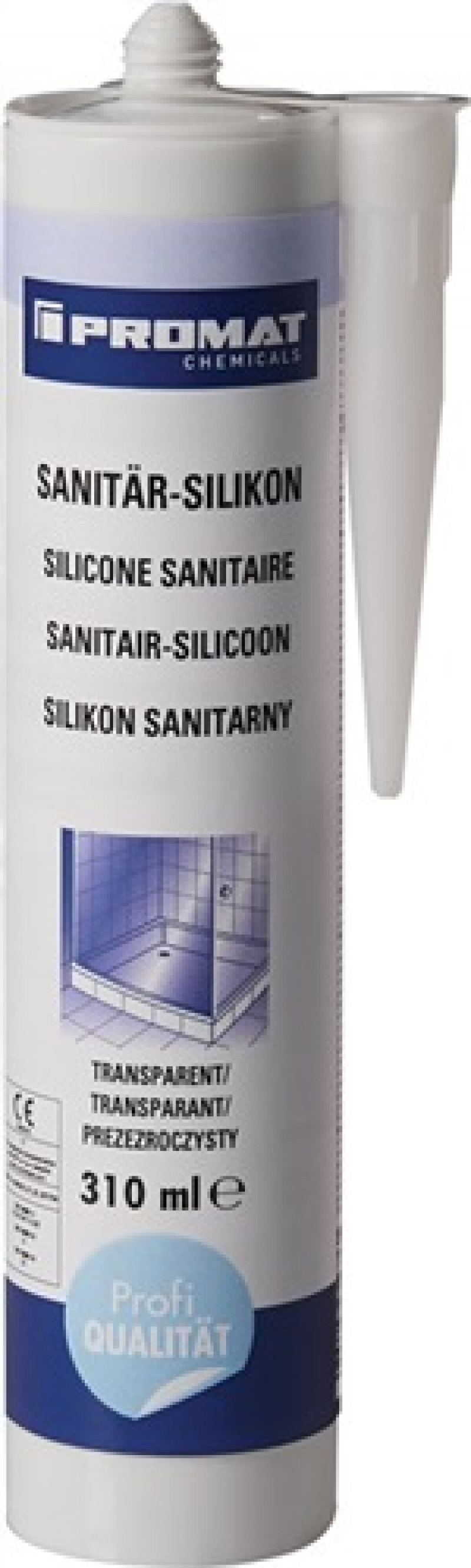 Sanitär-Silikon transp.310 ml Kartusche PROMAT chemicals Sanitär-Silikon transp.310 ml Kartusche PROMAT chemicals