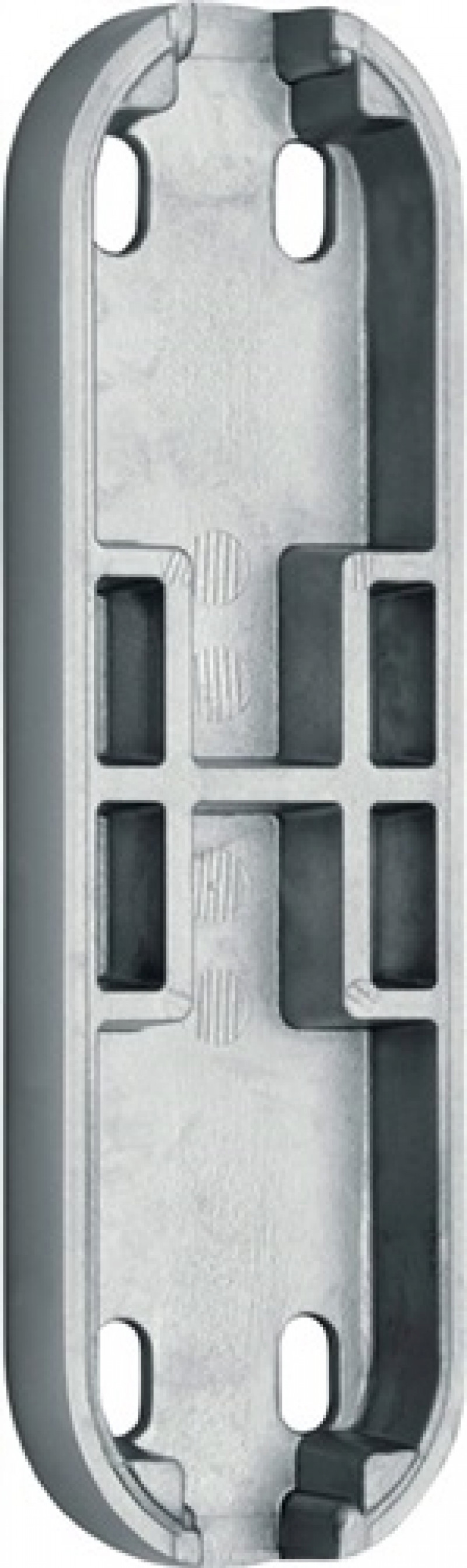 Untersatz zu Türtreibr.Vario f.aufliegende Stangen silber elox. Untersatz zu Türtreibr.Vario f.aufliegende Stangen silber elox.