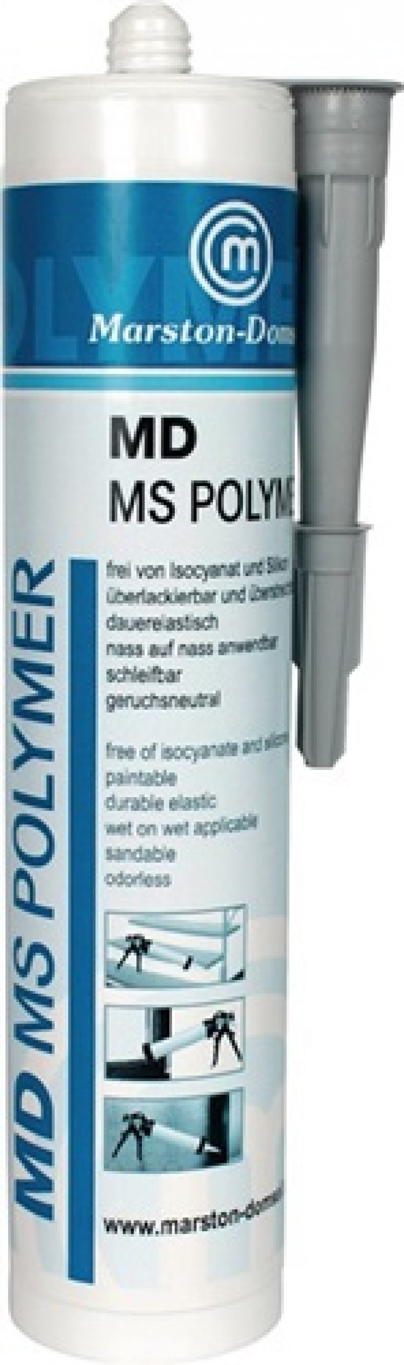 Kleb- u.Dichtstoff MD-MS Polymer grau 440g