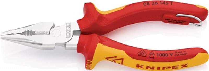 Spitzkombizange L.145mm verchr.Mehrkomp.-Hülle VDE m.Öse KNIPEX Spitzkombizange L.145mm verchr.Mehrkomp.-Hülle VDE m.Öse KNIPEX