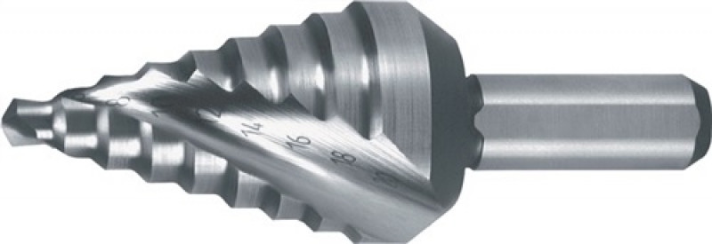 Stufenbohrer Bohrber.4-20mm HSS Spiralnut RUKO Stufenbohrer Bohrber.4-20mm HSS Spiralnut RUKO