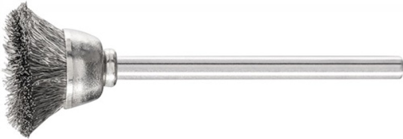 Minitopfbürste TBU D18xB3xL6mm VA-Draht Schaft-D.3mm PFERD Minitopfbürste TBU D18xB3xL6mm VA-Draht Schaft-D.3mm PFERD
