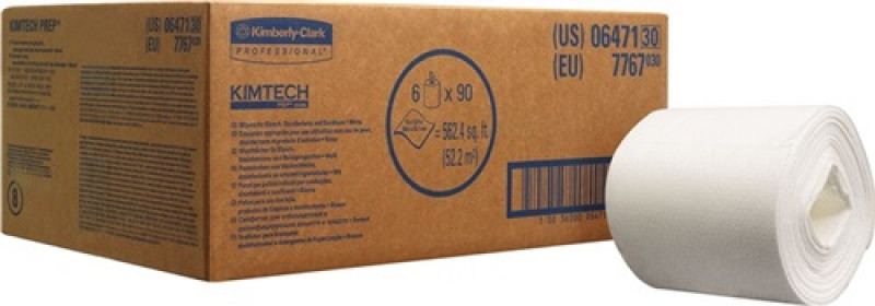 Wischtuch KIMTECH 7767 L318xB305ca.mm weiß 6 Rollen x 90 Tü.